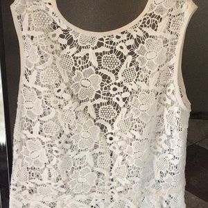 Crochet vest with back zipper